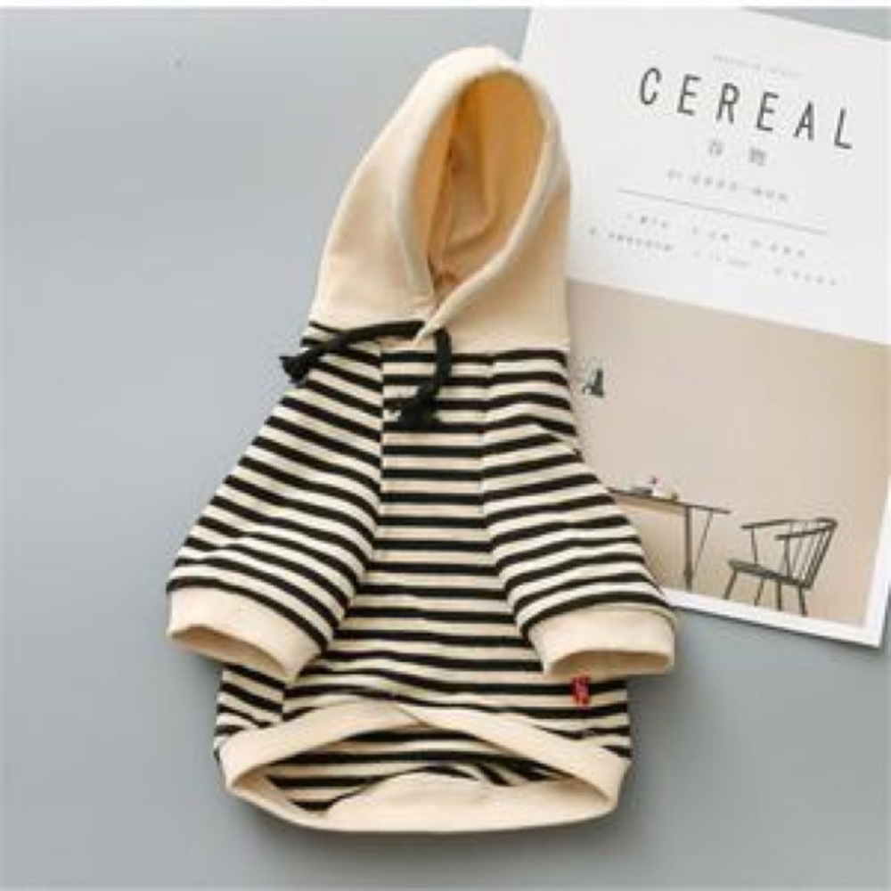 Striped Dog Hoodie
